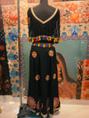 Black Mirror Work Tassel Lehenga Set