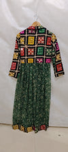 Green Handcrafted Phulkari Embroidered Shrug