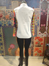 White Handcrafted Patchwork Shirt with Artistic Hand Embroidery – Boho Fusion Wear