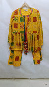 Yellow Phulkari Embroidered Co-ord Set