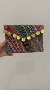 Jashn Coin Embroidered Clutch