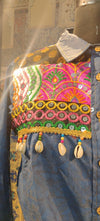 Boho Fusion Embroidered Denim Shirt – Tie Knot Style
