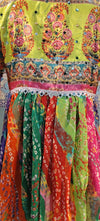 Boho Multicolor Mirror Work Peplum Kurti